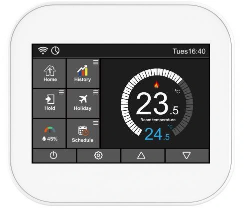 3.5″ touchscreen heating thermostat